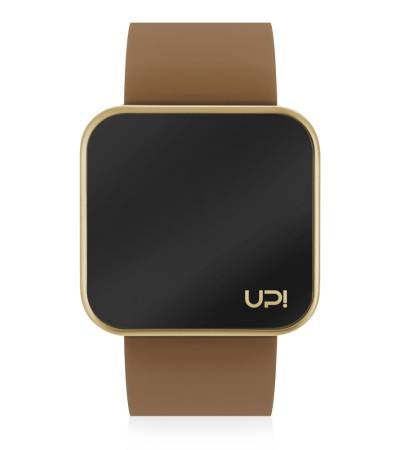 UPWATCH TOUCH MATTE GOLD&BROWN +