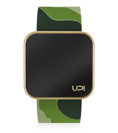 UPWATCH TOUCH MATTE GOLD&GREEN CAMOUFLAGE +