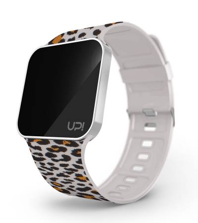 UPWATCH UPGRADE MATTE SILVER&LEOPARD