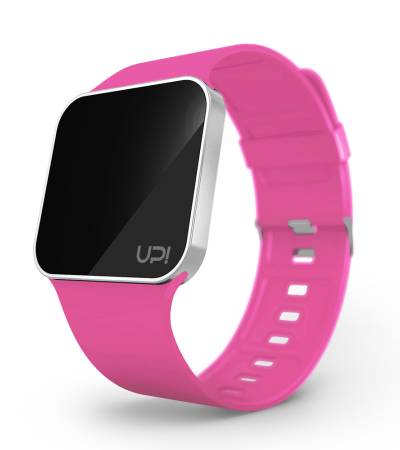UPWATCH UPGRADE MATTE SILVER&NPINK